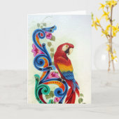 parrot karte (Gelbe Blume)