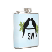 Parrot Liebe Monogram Flachmann (Rechts)