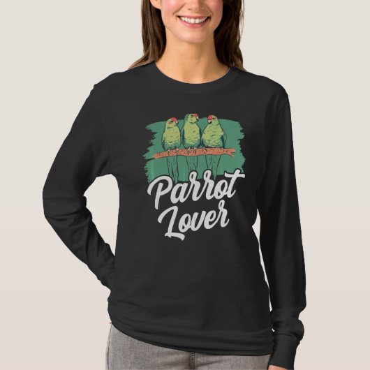 Parrot Lover Niedliche Papageien Haustier T-Shirt (Vorderseite)
