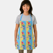 Parrot Macaw Pastel Blue Bird Birthday Boys Kinder Schürze (Insitu)