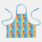 Parrot Macaw Pastel Blue Bird Birthday Boys Kinder Schürze (Vorderseite)