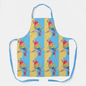 Parrot Macaw Pastel Blue Bird Birthday Girl Womens Schürze (Vorderseite)