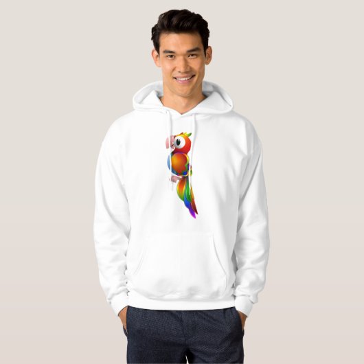 Parrot Mens Hoodie (Vorne ganz)