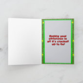 Parrot Nutcracker Christmas Card Karte (Innenseite)