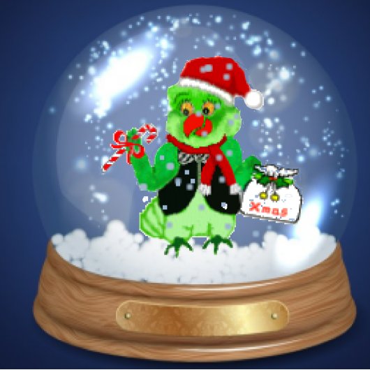 Parrot Nutcracker Karte