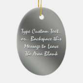 Parrot Ornament Personalisieren Afrikanischen Grau (Hinten)