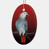 Parrot Ornament Personalisieren Afrikanischen Grau (Links)
