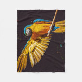 Parrot Out Stretched Wing Fleecedecke (Vorderseite)