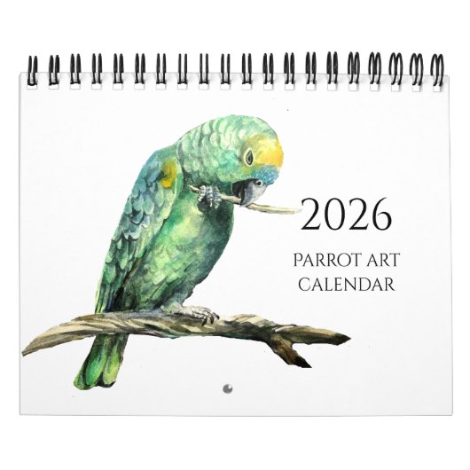 Parrot paintings Calendar Kalender (Titelbild)