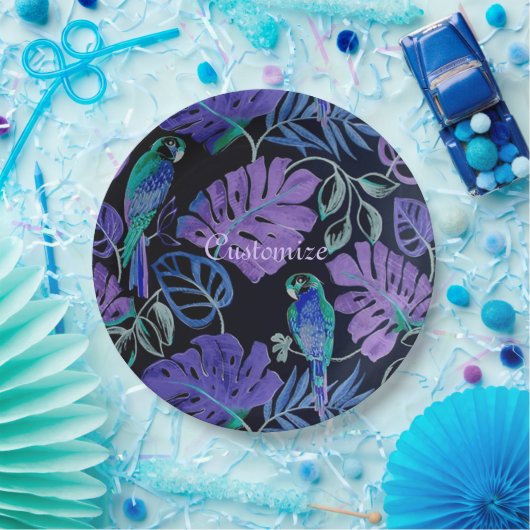 Parrot-Paradies-Teller Pappteller (Party)