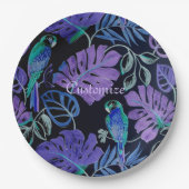 Parrot-Paradies-Teller Pappteller (Vorderseite)