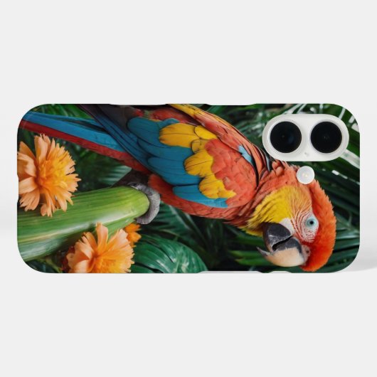 Parrot Paradise Case-Mate iPhone Hülle (Rückseite (Horizontal))