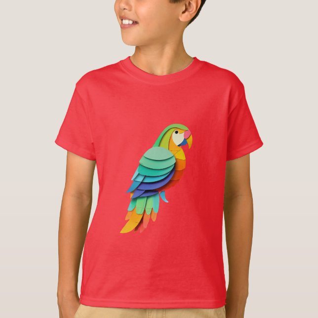 Parrot Paradise Kids' T - Shirt (Vorderseite)