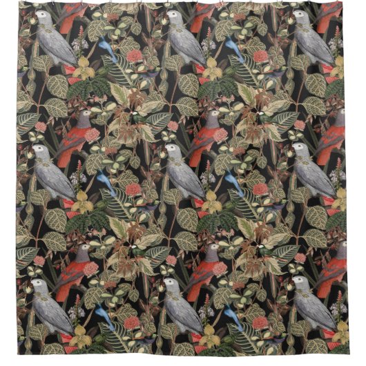 Parrot Pattern Duschvorhang (Vorderseite)
