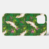 Parrot Pattern With Palm Leaves Case-Mate iPhone Hülle (Rückseite (Horizontal))