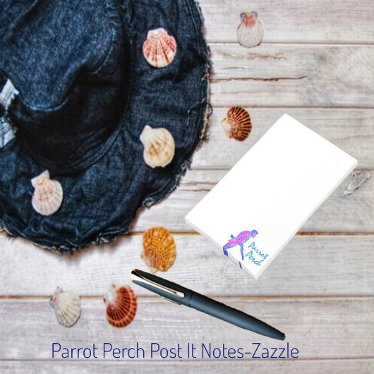 Parrot Perch Post-It Notes Klebezettel