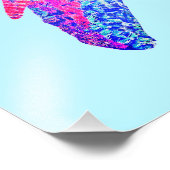 Parrot Perch (Sky-Blue) Fotodruck (Ecke)