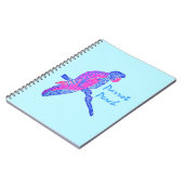 Parrot Perch (Sky-Blue) Notizblock (Linke Seite)