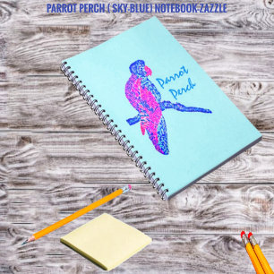 Parrot Perch (Sky-Blue) Notizblock