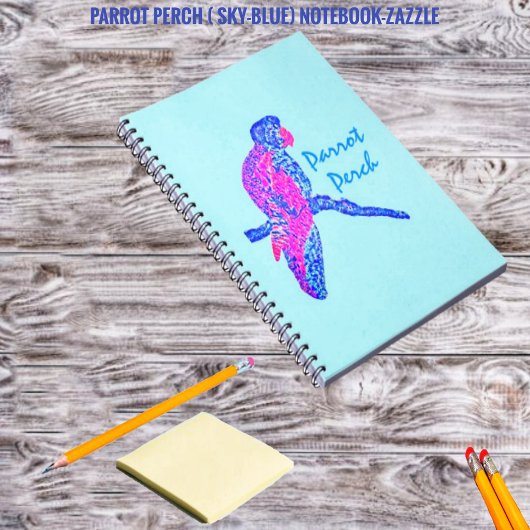 Parrot Perch (Sky-Blue) Notizblock