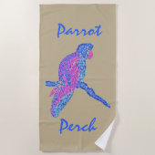 Parrot Perch Strandtuch (Vorderseite)
