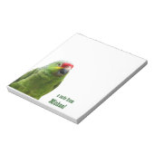 Parrot Personalisiert Notepad Notizblock (Rotiert)