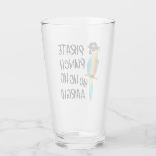 Parrot Pirate Punch Glas (Rückseite)
