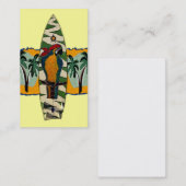 Parrot Pirate Surf Board Cards Visitenkarte (Vorne/Hinten)