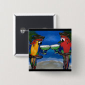 Parrot Pirates Button (Vorne & Hinten)