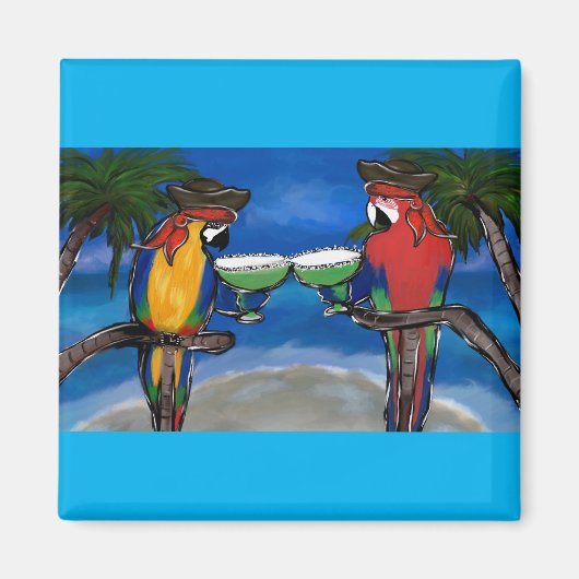 Parrot Pirates Magnet (Vorne)