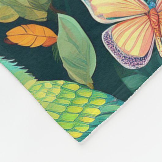 Parrot Playground: A Vibrant Dance of Tropical Fleecedecke (Ecke)