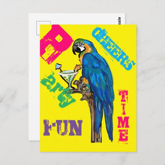 PARROT POSTKARTE (Vorne/Hinten)