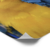 Parrot-Profil-Portrait-Foto Poster (Ecke)