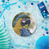 Parrot-Profil-Portraitfotografie Pappteller (Party)