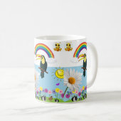 Parrot Rainbow Rabbits Tasse (VorderseiteRechts)