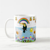 Parrot Rainbow Rabbits Tasse (Links)
