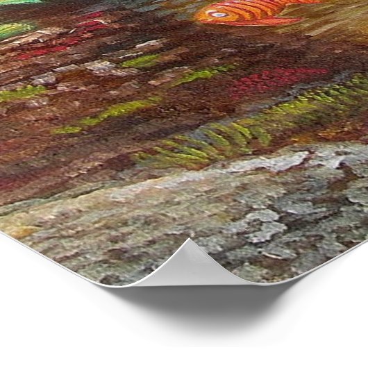 ''PARROT REEF'' POSTER (Ecke)