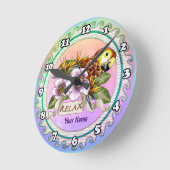 Parrot Relax Runde Wanduhr (Winkel)