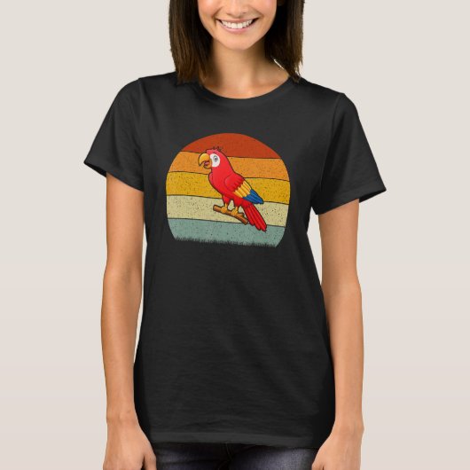 Parrot Retro Style Vintag T-Shirt (Vorderseite)