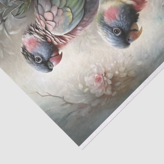 Parrot Reverie Decoupage Seidenpapier (Ausschnitt)