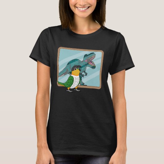 Parrot & Rex Reflection I Black headed Caique T-Shirt (Vorderseite)