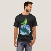 Parrot & Rex Reflection I Green Indian Ringneck T-Shirt (Vorne ganz)