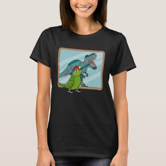 Parrot & Rex Reflection I Mexican Red headed Amazo T-Shirt (Vorderseite)