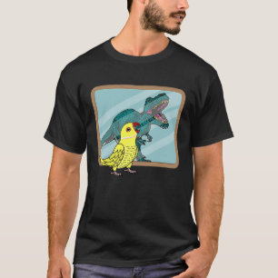 Parrot & Rex Reflection I Yellow Indian Ringneck T-Shirt