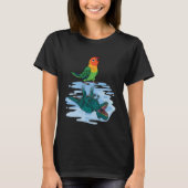 Parrot & Rex Reflektion I Fischers Lovebird T-Shirt (Vorderseite)
