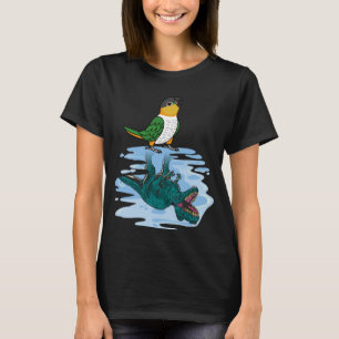 Parrot & Rex Reflektion I Schwarzer Kaik T-Shirt