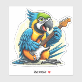 Parrot Rock Music Aufkleber