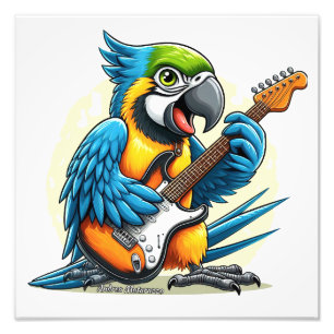 Parrot Rock Music Fotodruck