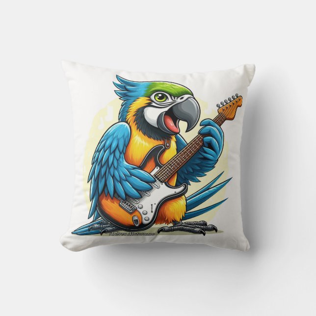 Parrot Rock Music Kissen (Vorderseite)