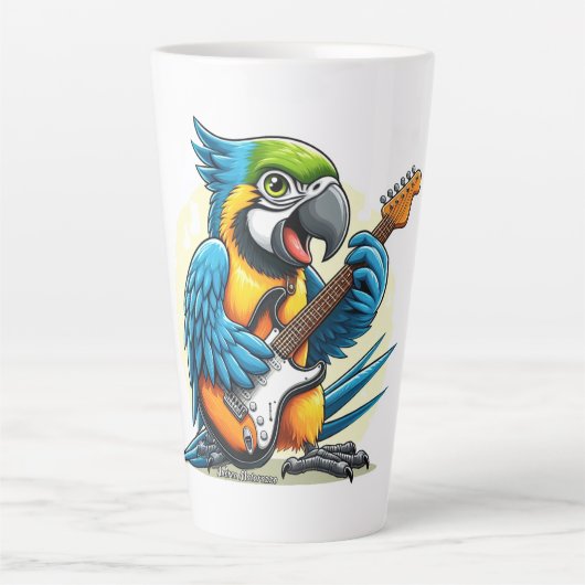 Parrot Rock Music Milchtasse (Vorderseite)